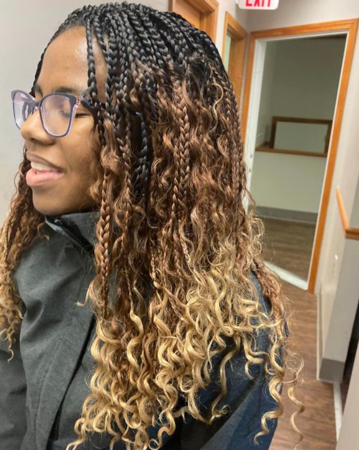 Photo of person's hair at Crown Beauty | Black Owned Maine Portland African Hair Salon